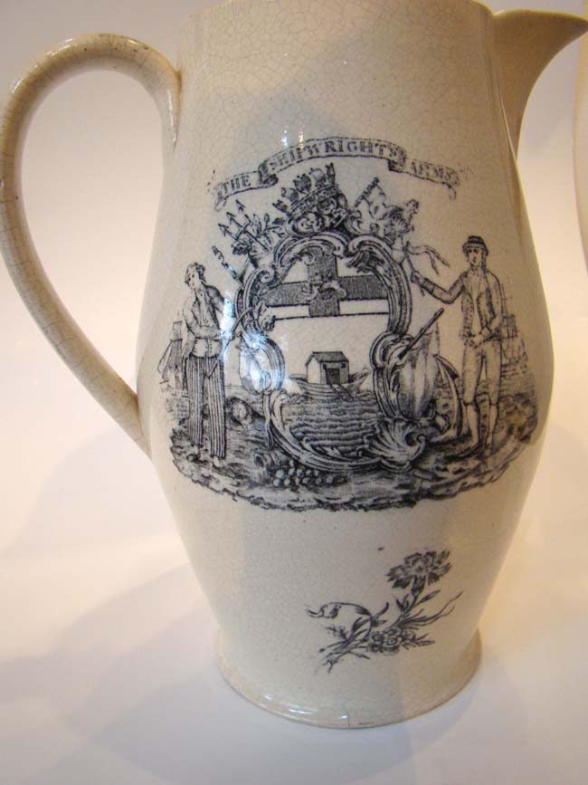A fine and rare reproduction circa 1930 of the famous 'Ship Caroline' Liverpool pitcher — image 3